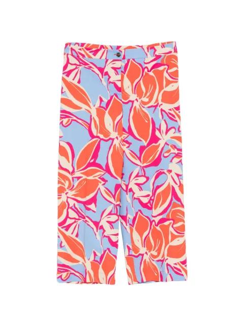 Nnwfascino floral-print trousers by MARINA RINALDI