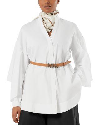 Uscita Agoraio Ruffled Sleeve Tunic by MARINA RINALDI