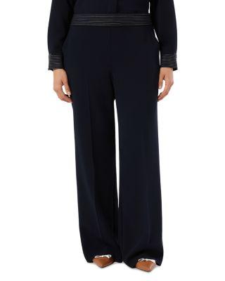 Uscita Briose Topstitched Straight Pants by MARINA RINALDI