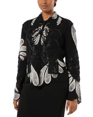 Uscita Lappole Embroidered Cardigan by MARINA RINALDI