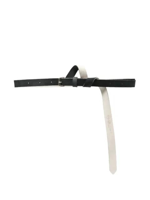 Origami leather belt by MARINA YEE