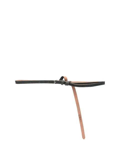 Origami leather belt by MARINA YEE