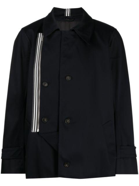 asymmetric cotton jacket by MARINA YEE