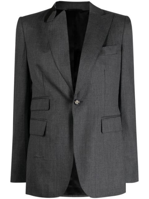 asymmetric single-breasted blazer by MARINA YEE