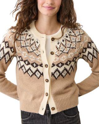 Ava Fair Isle Cardigan by MARINE LAYER