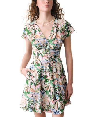 Camila Button Front Mini Dress by MARINE LAYER