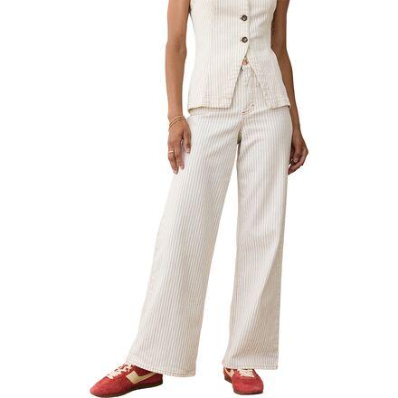 Charlie Stripe Wide Leg Pant by MARINE LAYER