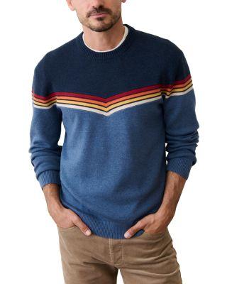 Chevron Varsity Crewneck Sweater by MARINE LAYER