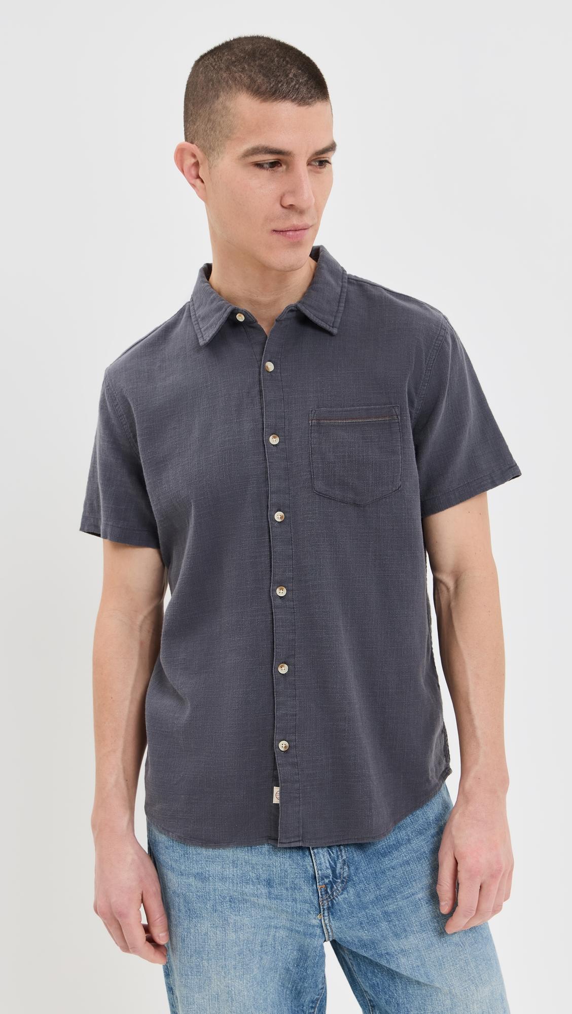 Classic Stretch Selvage Shirt by MARINE LAYER