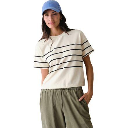 Cloud 9 Jersey Stripe Crew T-Shirt by MARINE LAYER
