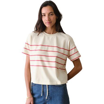 Cloud 9 Jersey Stripe Crew T-Shirt by MARINE LAYER