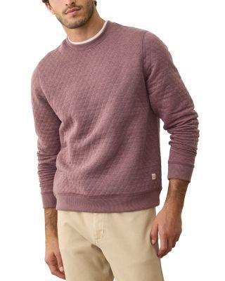 Corbet Quilted Crewneck Sweater by MARINE LAYER