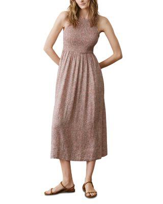 Darcy Smocked Maxi Dres by MARINE LAYER