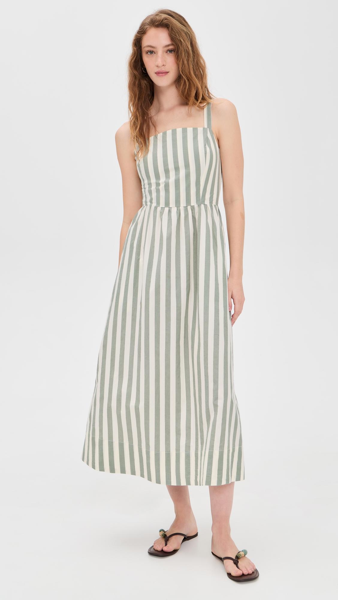 Demi Poplin Midi Dress by MARINE LAYER