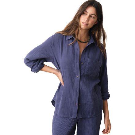 Jane Relaxed Double Cloth Shirt by MARINE LAYER