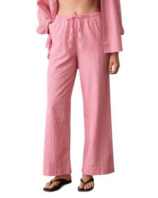 Josie Seersucker Drawstring Pants by MARINE LAYER