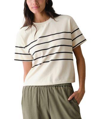 Luxe Sueded Crew Tee by MARINE LAYER