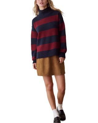 Maggie Cotton Blend Turtleneck Sweater by MARINE LAYER