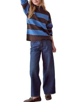 Maggie Cotton Blend Turtleneck Sweater by MARINE LAYER