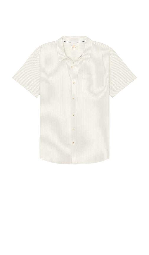 Marine Layer Better Than Linen Shirt in Cream by MARINE LAYER