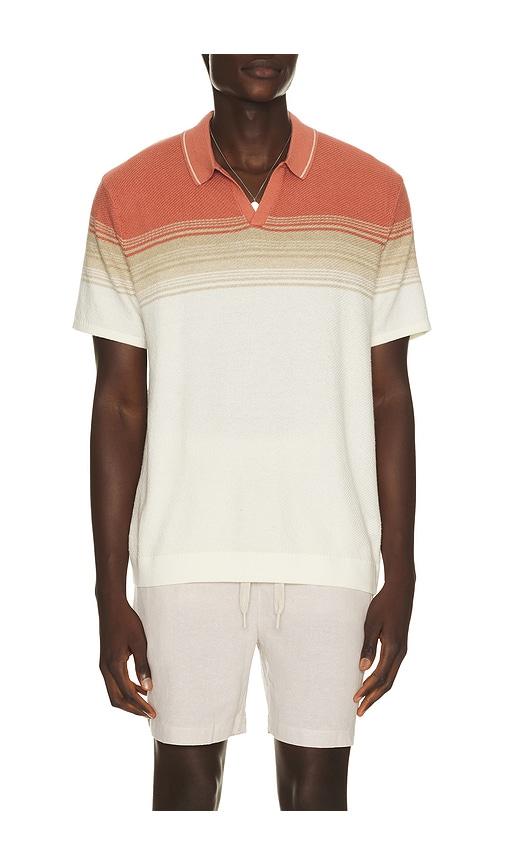 Marine Layer Greyson Knitted Polo in Cream by MARINE LAYER