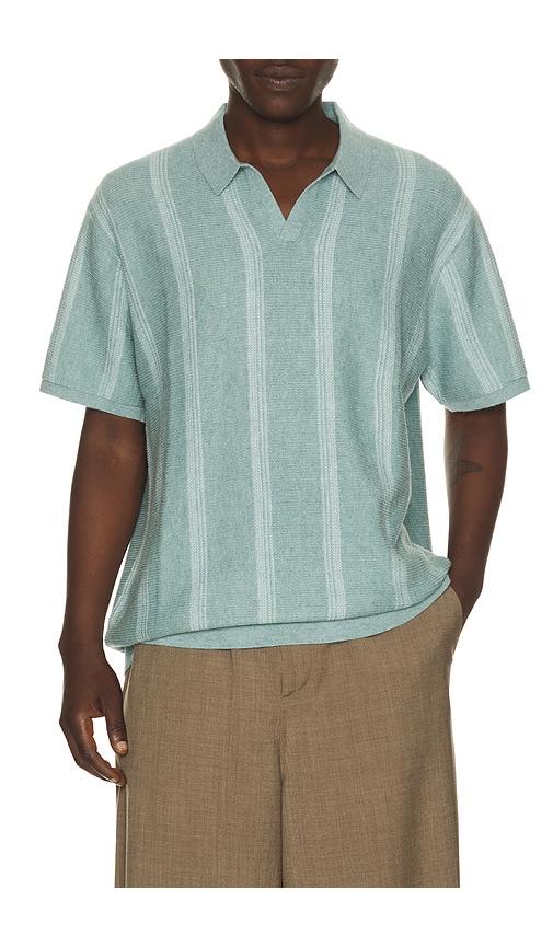 Marine Layer Liam Sweater Polo in Grey by MARINE LAYER