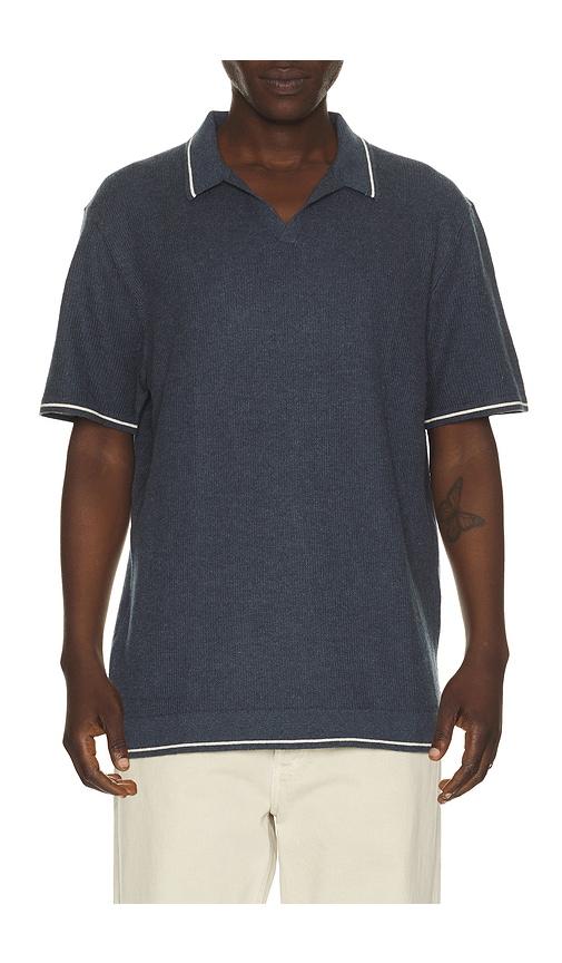 Marine Layer Liam Sweater Polo in Navy by MARINE LAYER