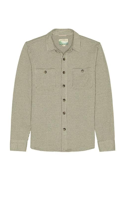 Marine Layer Pacifica Stretch Twill Shirt in Grey by MARINE LAYER