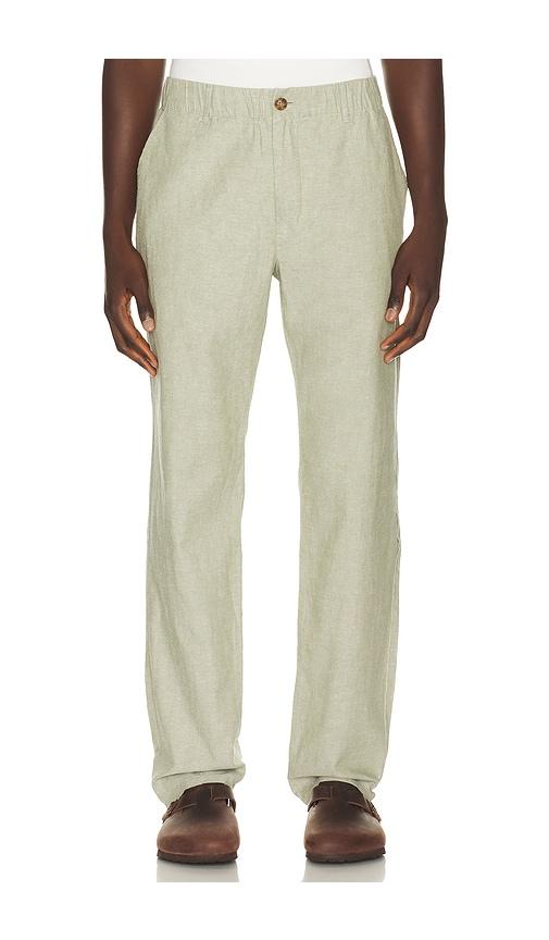 Marine Layer Saturday Hemp Chino Pants in Green by MARINE LAYER