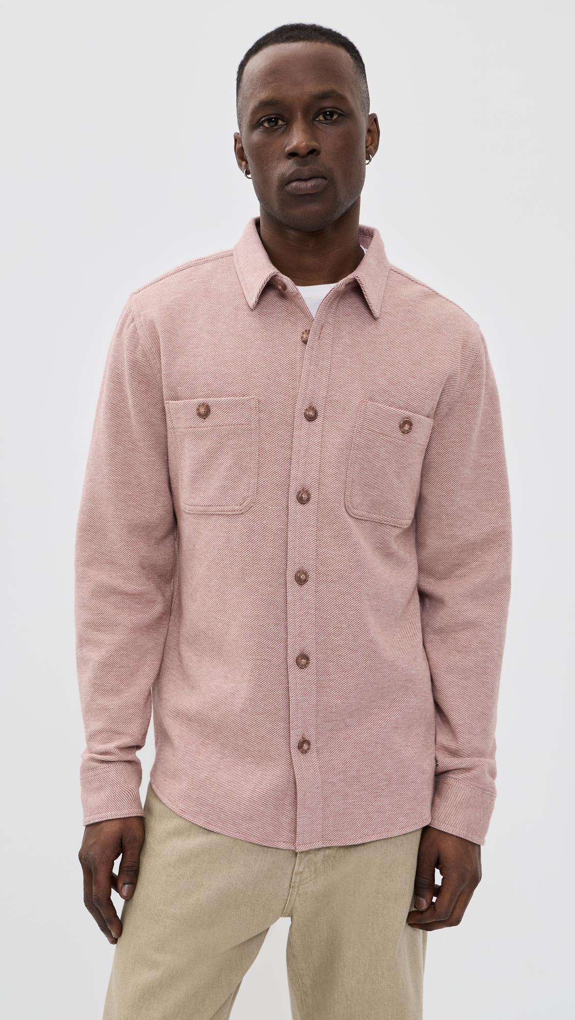 Pacifica Stretch Twill Overshirt by MARINE LAYER