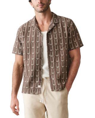 Patterned Dobby Resort Shirt by MARINE LAYER