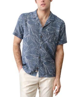 Resort Blue Floral Shirt by MARINE LAYER