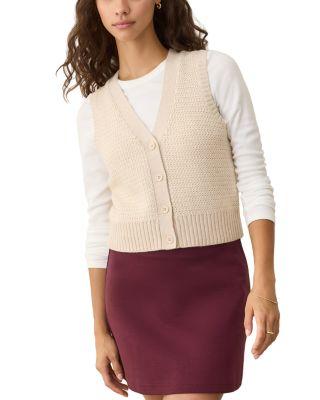 Robin Textured Sweater Vest by MARINE LAYER