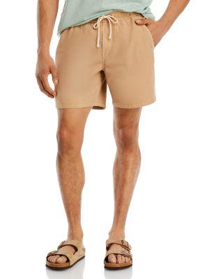 Saturday Cotton Blend Regular Fit 6" Drawstring Shorts by MARINE LAYER