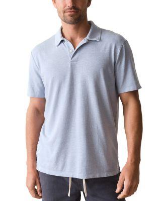 Soft Chambray Resort Polo Shirt by MARINE LAYER