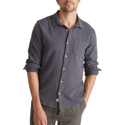 Solid GD Stretch Selvage Long-Sleeve Shirt by MARINE LAYER