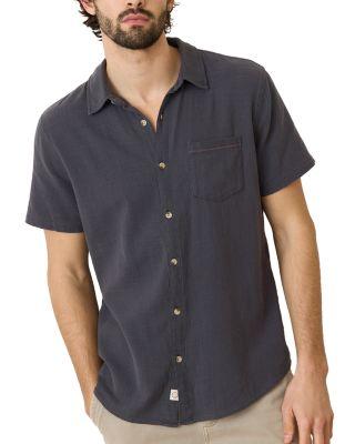 Stretch Selvage Short Sleeve Shirt by MARINE LAYER