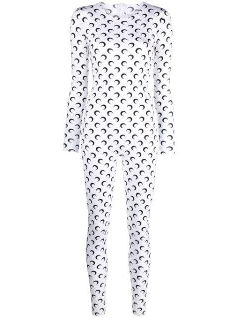 All Over Moon jersey catsuit by MARINE SERRE