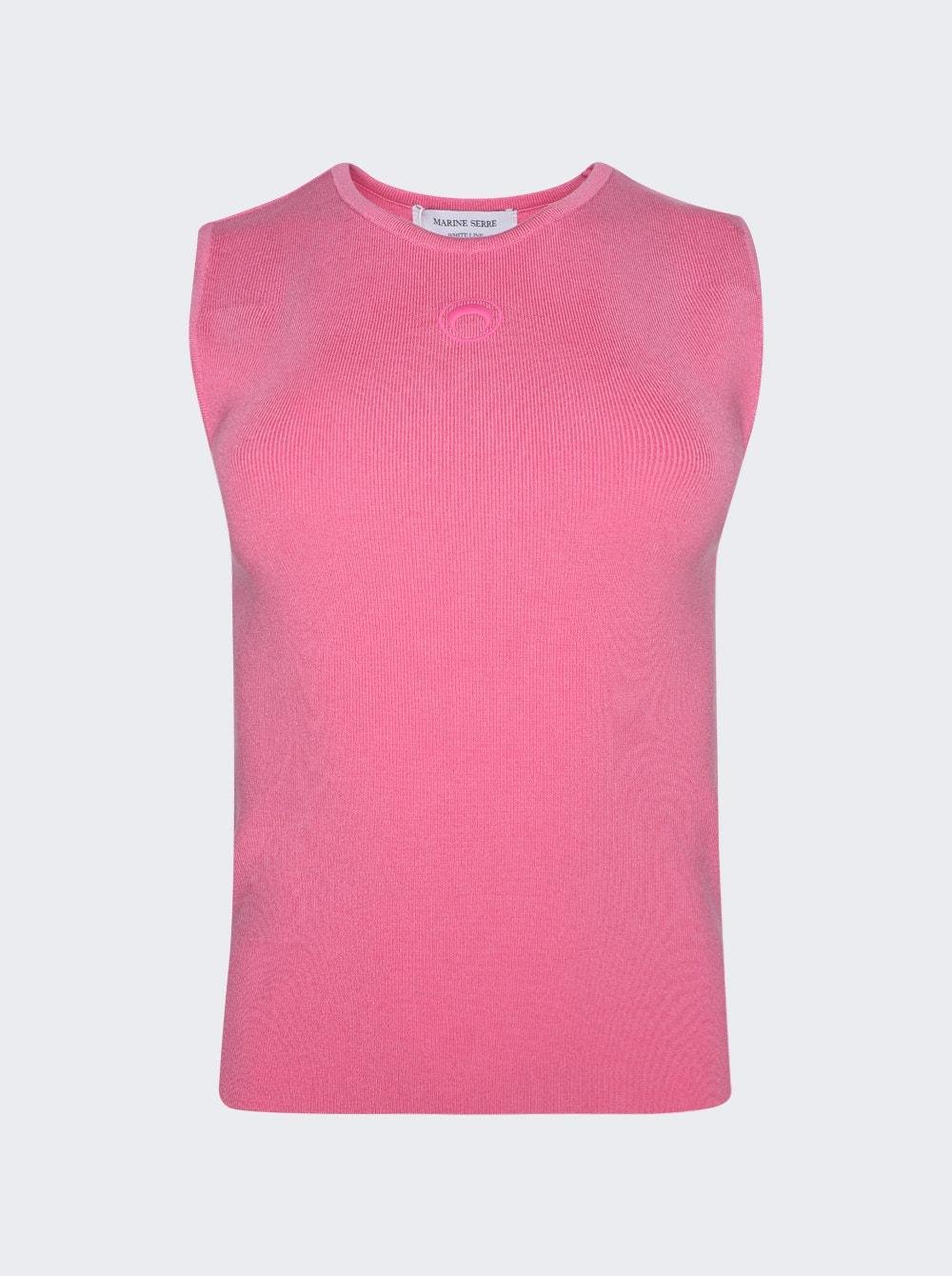 Core Knit Pullover Top Pink  | The Webster by MARINE SERRE