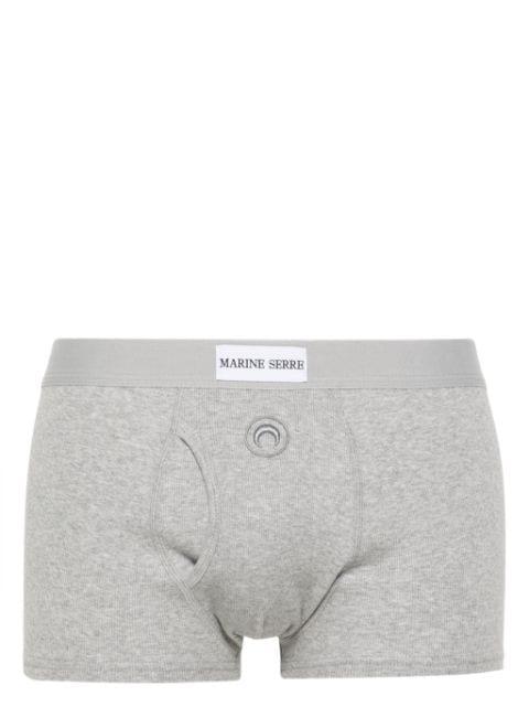 Crescent Moon-embroidered boxers by MARINE SERRE