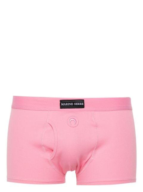 Crescent Moon-embroidered boxers by MARINE SERRE