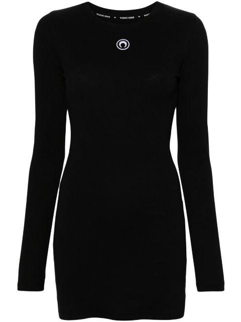 Crescent Moon-embroidered mini dress by MARINE SERRE