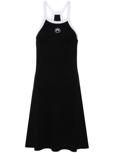 Crescent Moon-embroidered mini dress by MARINE SERRE