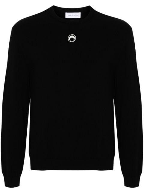 Crescent Moon embroidered sweater by MARINE SERRE