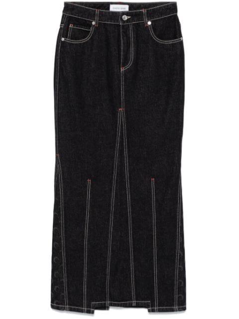 Crescent-Moon maxi skirt by MARINE SERRE