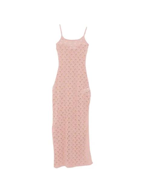 Crescent Moon-patterned maxi dress by MARINE SERRE