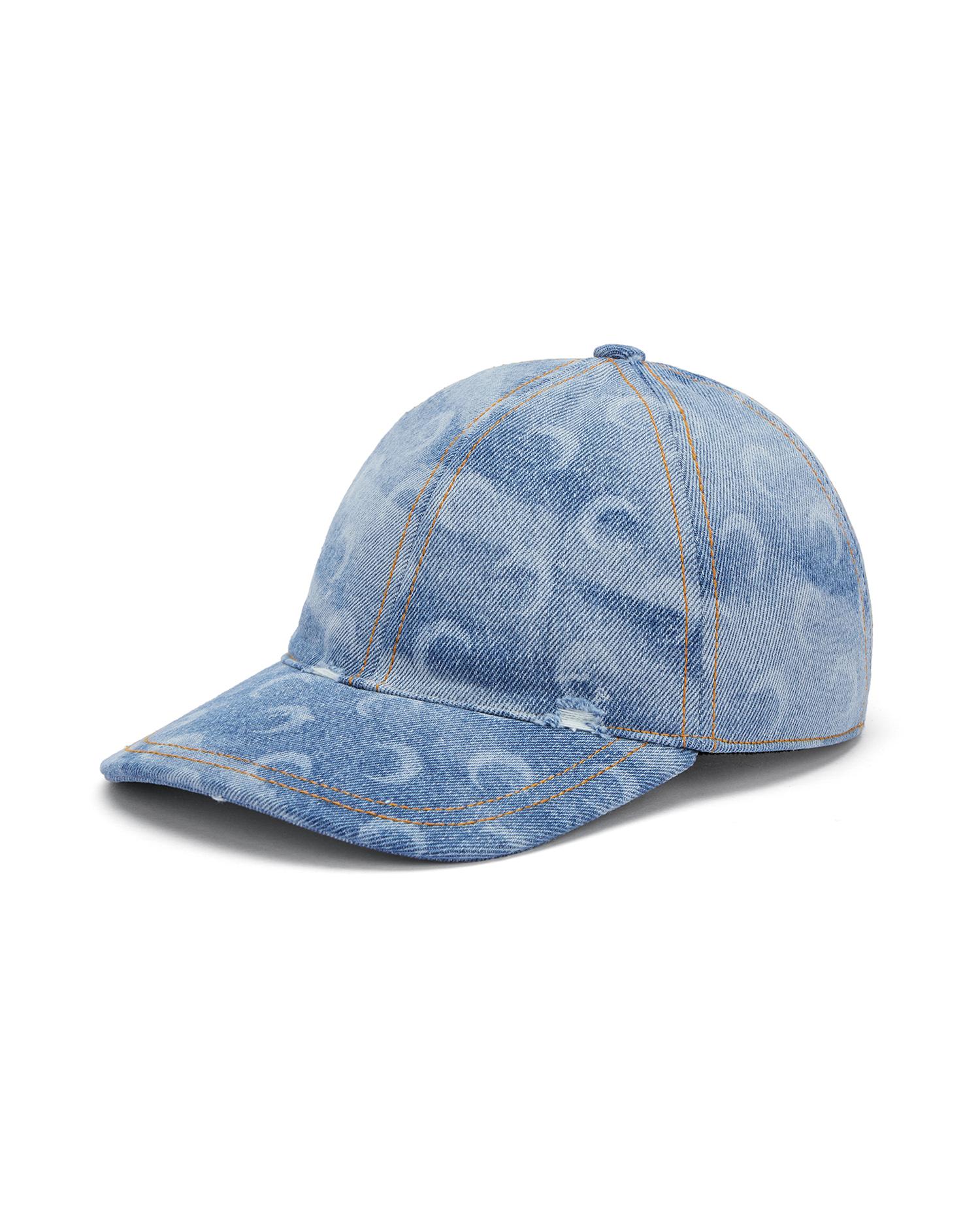 Denim moon baseball cap by MARINE SERRE