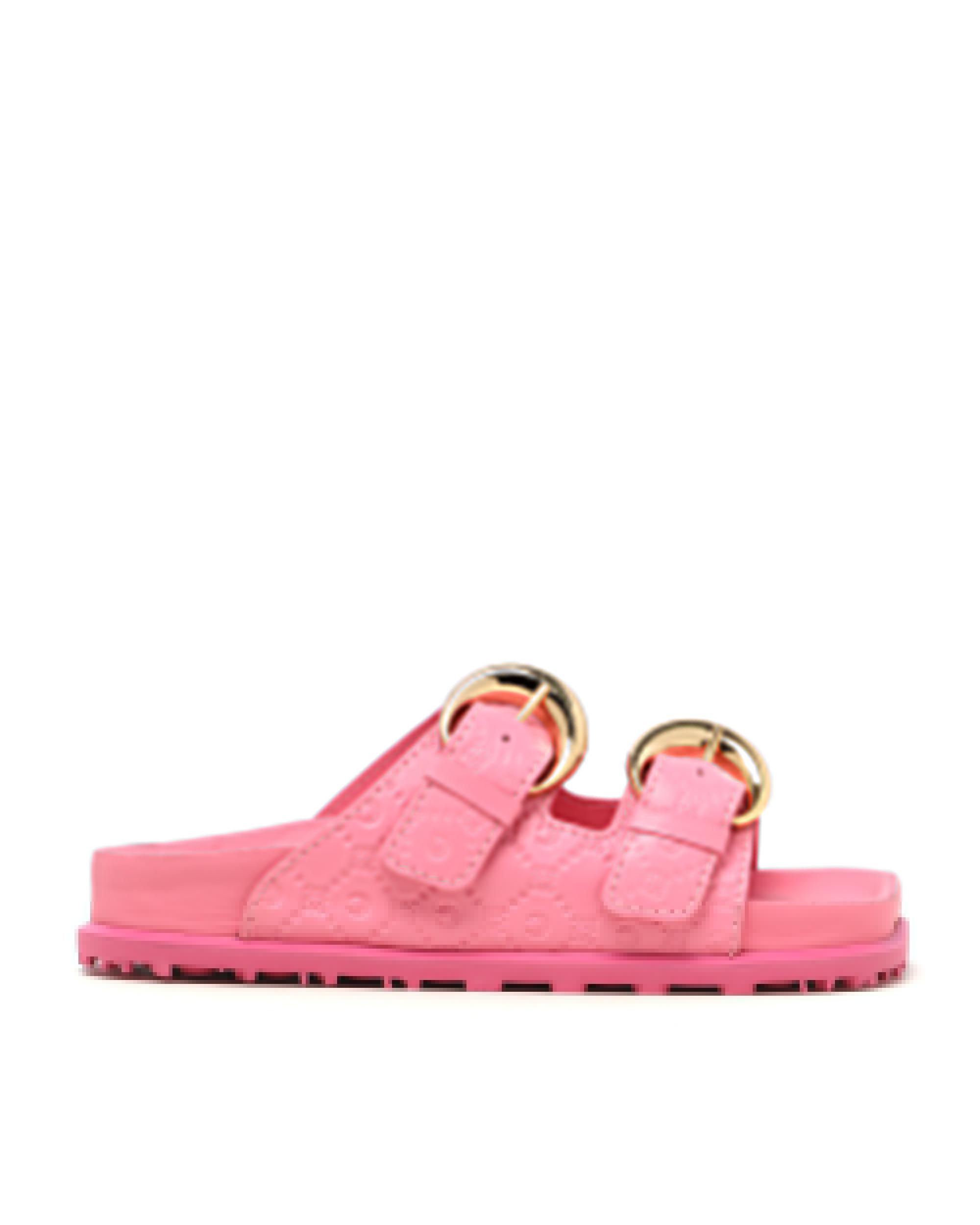 Double moon strap sandals by MARINE SERRE