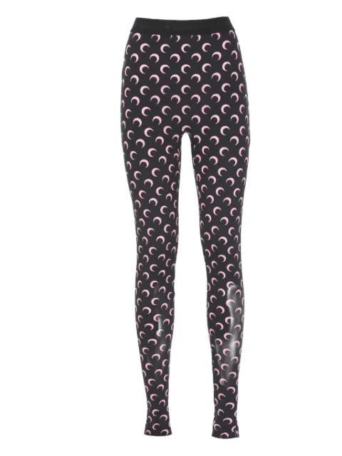 Fuseaux moon-printed leggings by MARINE SERRE