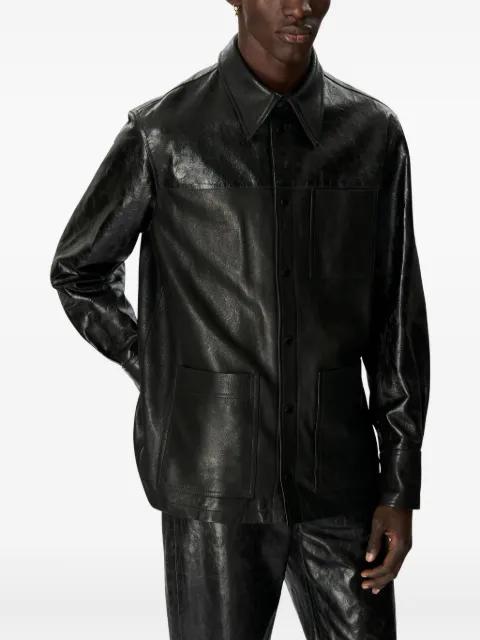 Glossy Moon leather shirt by MARINE SERRE